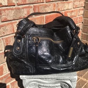 🚨B2G1 ABRO Black Brass Shoulder Purse w/ Strap